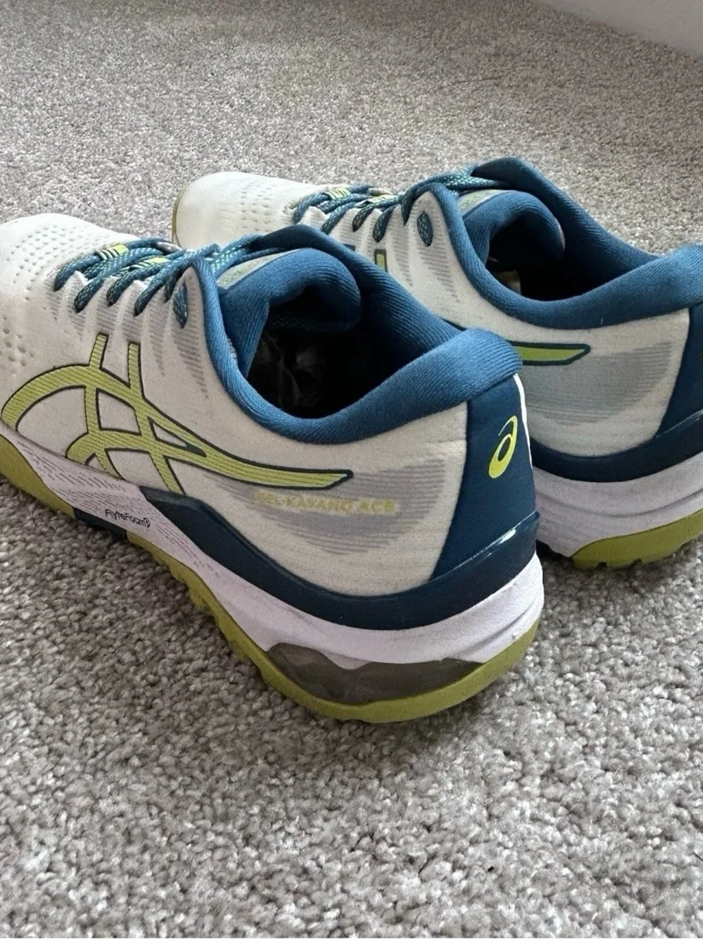 ASICS GEL-Kayano Ace Spikeless Size 11 Golf Shoes Men's White/Neon Lime 1111A209